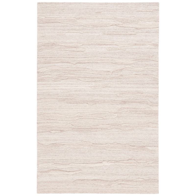 Tapis abstrait en laine / coton touffeté à la main Oza, Rectangle 6 pi x 9 pi
