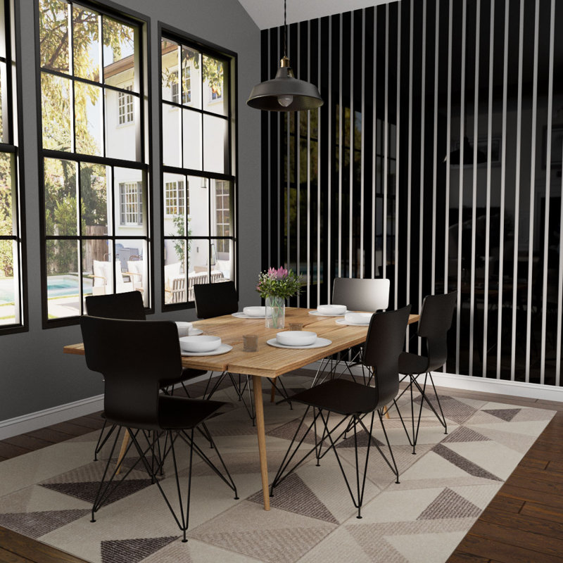 Ensemble de panneau mural réglable en lattes d'acrylique, H 94 po x l 45 po, Noir