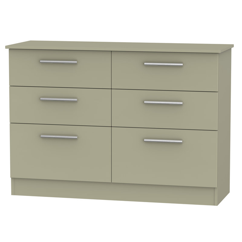 Fully Assembled Lyman 6 Drawer 112Cm W Chest, Mushroom