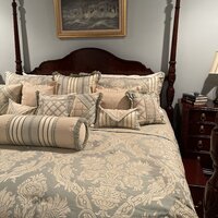 Michael Amini Luxembourg Comforter Set Creme — Grayson Living