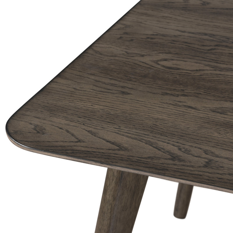 Roxy Counter Height Table, 60 Inch Rectangular Top, Walnut Brown Wood