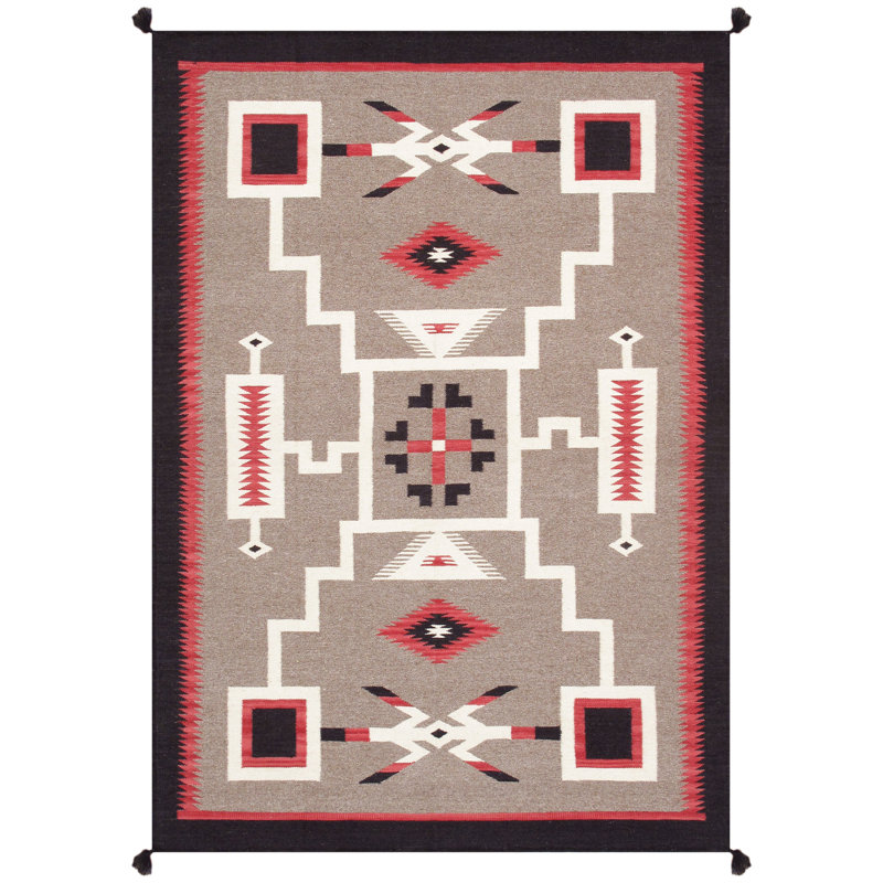 5'X8' Southwestern Area Rug in Mocha