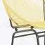 Chaise d'extérieur en osier jaune, ensemble de 2-451968853