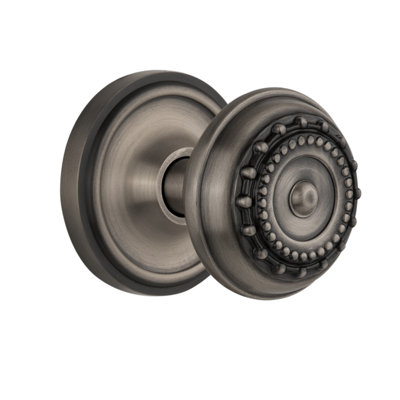 Bouton de porte de mortaise intérieure avec rosette classique prés