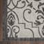 Tapis intérieur / extérieur ivoire / gris anthracite tissé à la machine Trofin-55379094