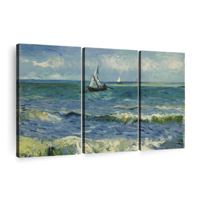 Seascape At Saintes-Marie Canvas Print