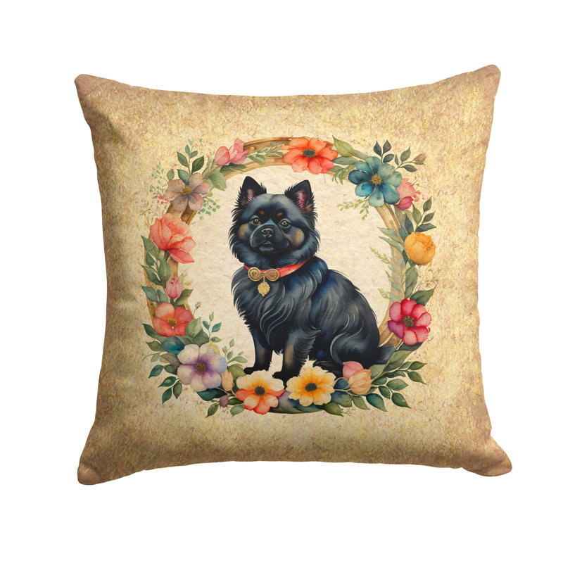 Coussin décoratif intérieur / extérieur en polyester , H 18 po x l 18 po x P 4 po