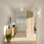 Plafonnier semi-encastré blanc mat 9 po Nerine-1964258046