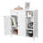 Storage Cabinet With Drawer, 3 Open Compartments, Adjustable Shelves