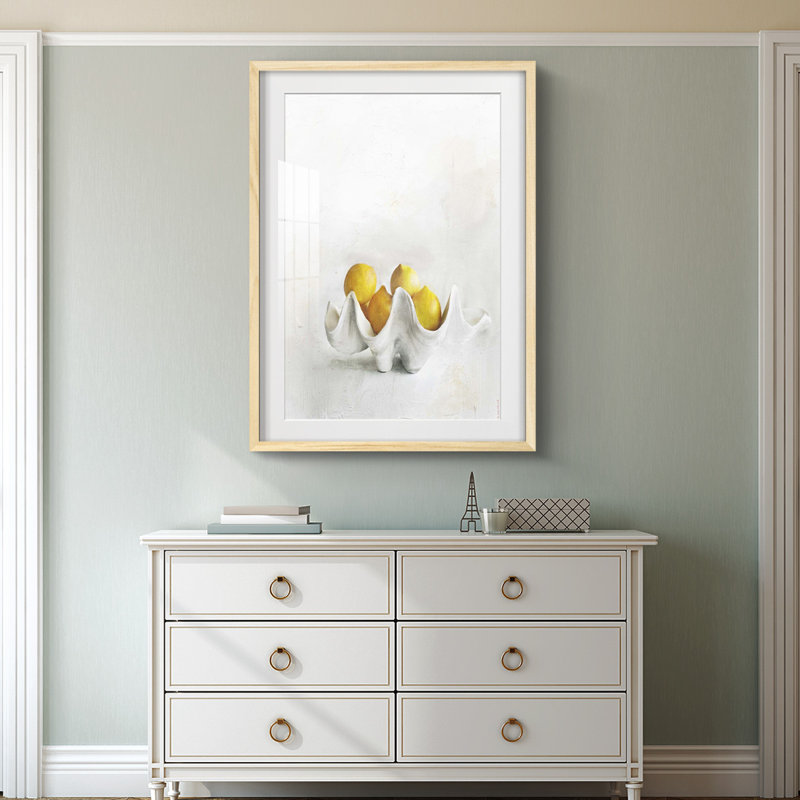 Citrons - impression encadrée, Naturel, H 25,5 po x l 17,5 po