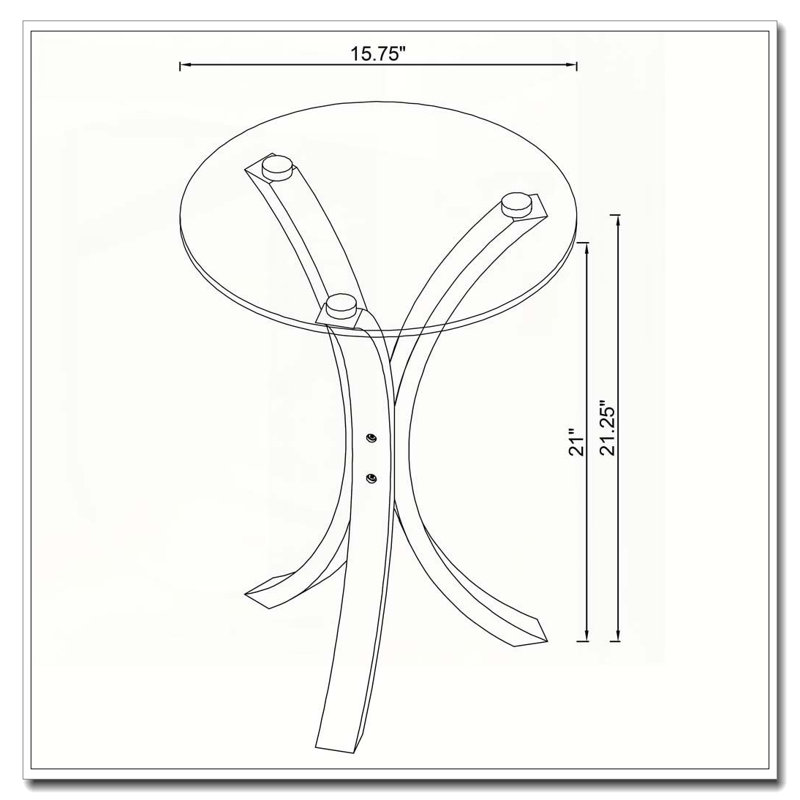 Table d'appoint Helena Cappuccino
