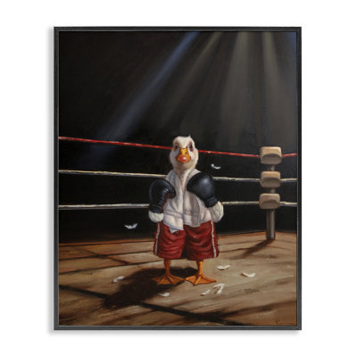 «Duck in Boxing Ring», estampe numérique, design par Lucia Heffernan