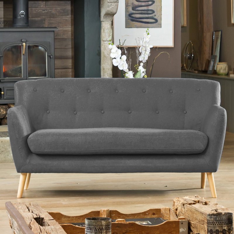Caylor 3 Seater Sofa, Dark Grey