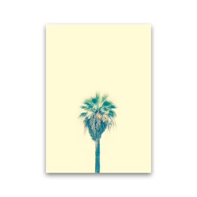 Yellow Palm Tree 1 Piece Wall Art