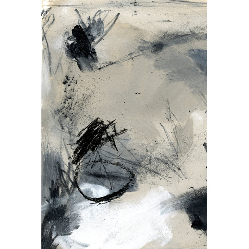 Scribble Abstract II - Painting, 91 cm H x 61 cm W, Wrapped Canvas
