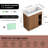 Mariae 20'' Single Bathroom Vanity with Resin Top-891143005-891143002
