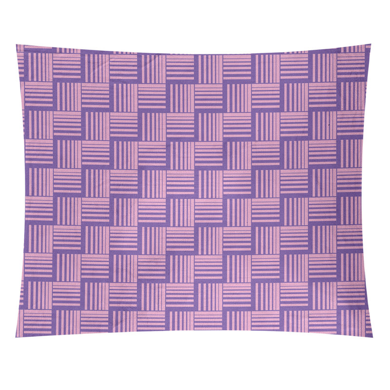 Jaya Polyester Tapestry, 88" H x 104" W, Purple/Pink