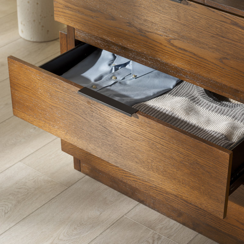 Commode 6 tiroirs Hubbard, Chêne moyen
