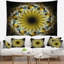 Tapisserie fleur abstraite fractale-28498800