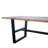  84-Inch Live Edge Wood Top with Black Metal Base