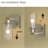 Rechargeable Iron Armed Sconce With Remote And Bulb Included-409372111