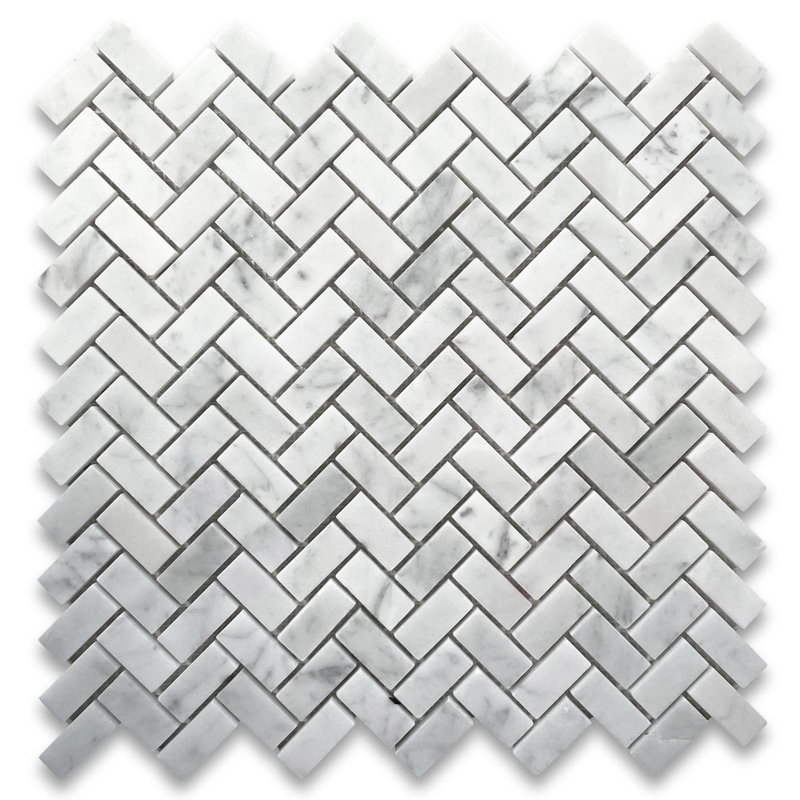 Carreau de mosaïque en marbre 11 po x 11 po
