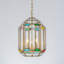 Luminaire suspendu lanterne en verre 3 lumières