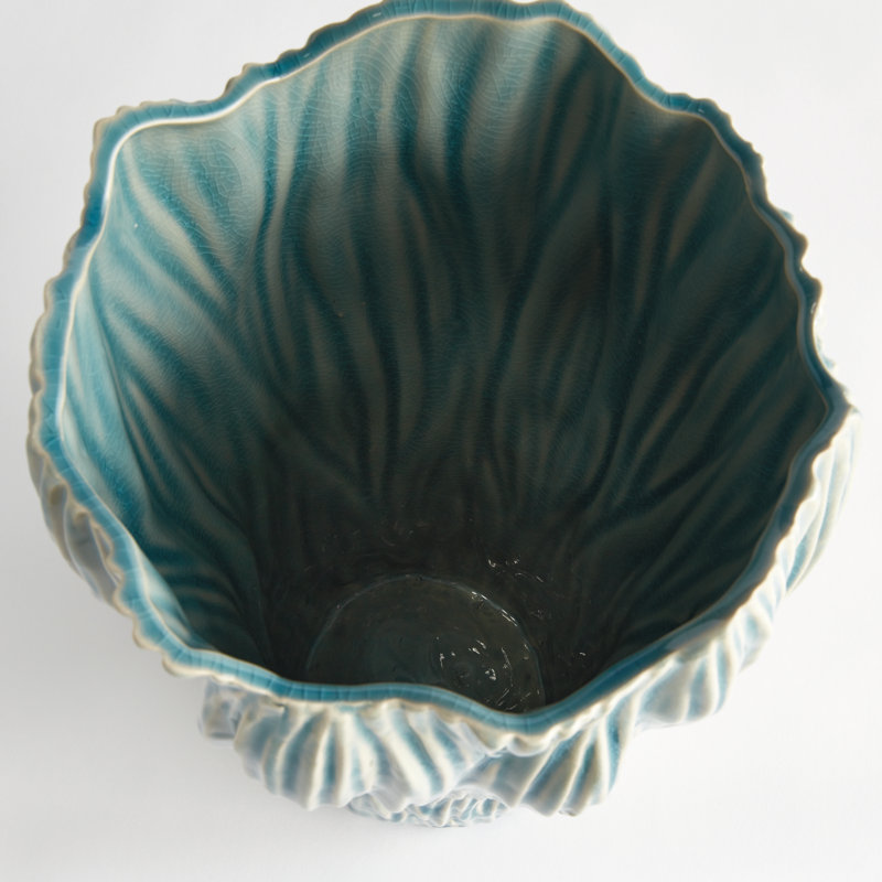 Annabelle Handmade Ceramic Table Vase, 16" H x 10" W x 10" D