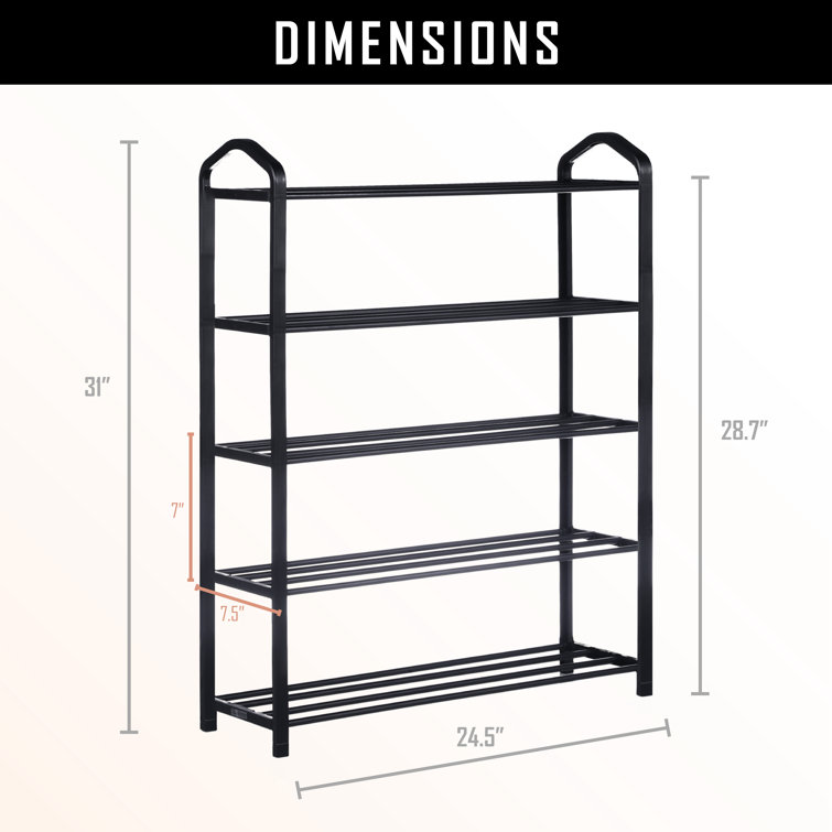 https://assets.wfcdn.com/im/85577810/resize-h755-w755%5Ecompr-r85/2514/251445914/5-Tier+Stackable+Shoe+Rack%2C+15-Pairs+Sturdy+Shoe+Shelf+Storage.jpg