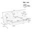 Canapé modulaire en L de 83 po avec canapé L 83 po avec amplement d'espace de rangement, repose-pieds mobile et six coussins décoratifs pour le salon-1646028155