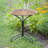 Eugenle Copper and Steel Pedestal Birdbath