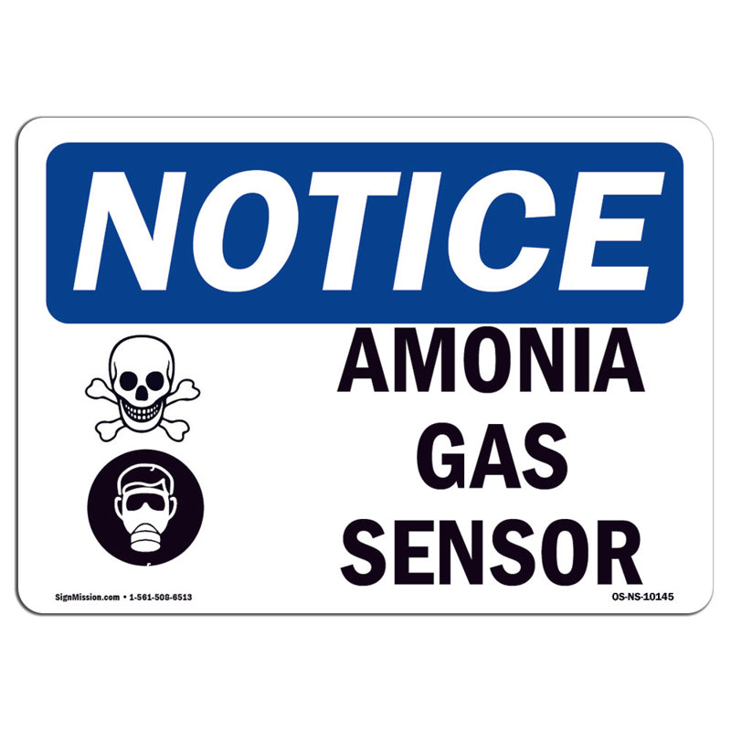 Ammonia Gas Sensor Sign