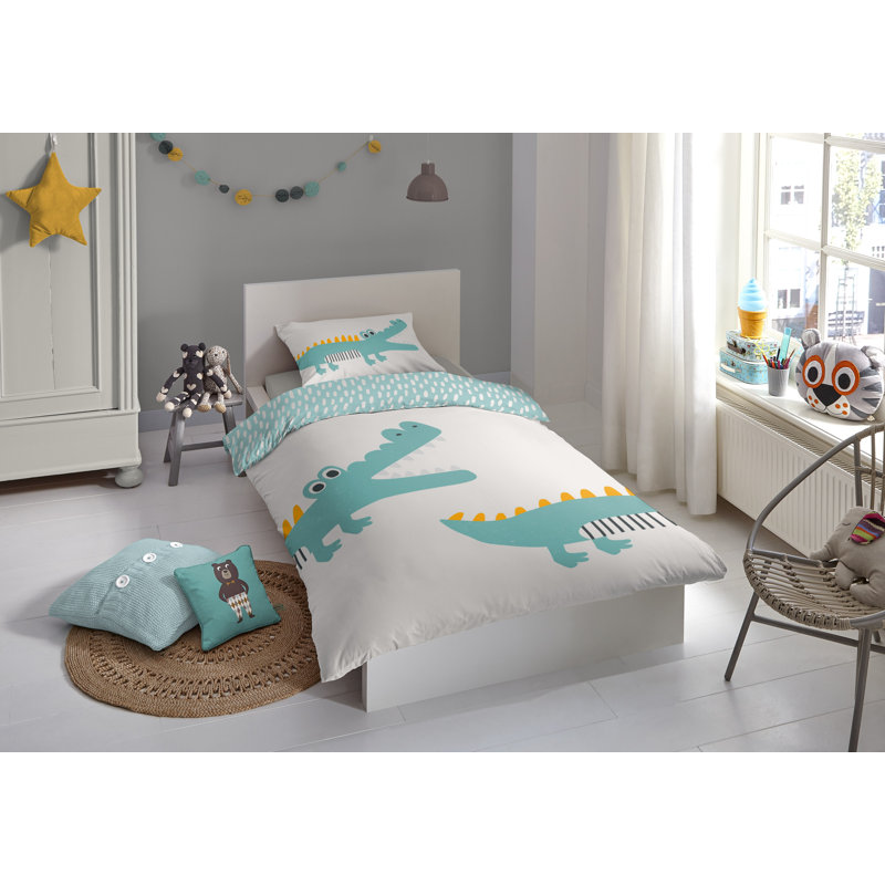 Good Morning Kids Duvet Cover CrocodileMulticolour