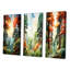 «Redwood Tree Shimmering Heights», 3 pièces sur toile-98522208-98522209