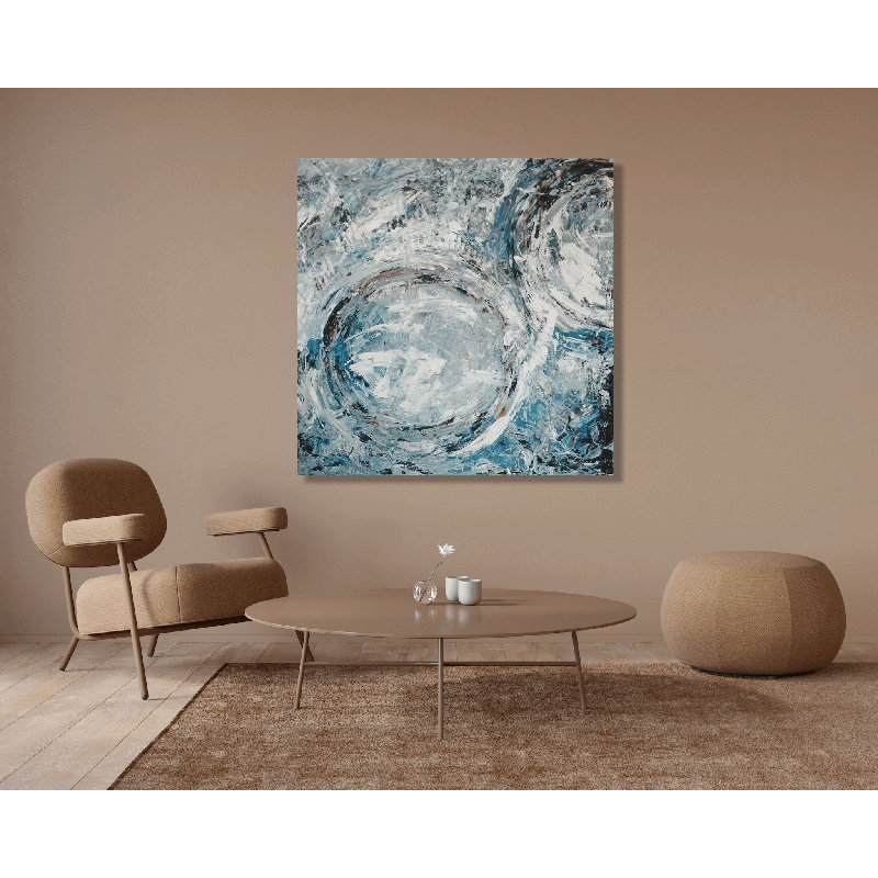 Aqua Azul II by John Beard - Artist Enhanced Canvas Print, 40" H x 40" W x 1.5" D
