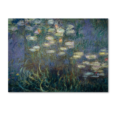 "water lilies 1840-1926" par claude monet, reproduction d’art sur toile tendue
