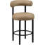 Tabouret de comptoir Bordeaux en cuir végétalien Ureeba-1044934339