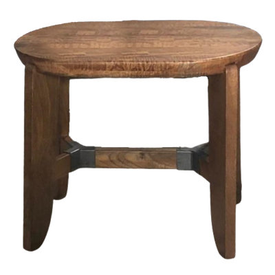 Industrial Mango Wood Accent Stool