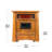 LifeSmart LifePro 8 Element 1500W Electric Infrared Quartz Indoor Space Heater