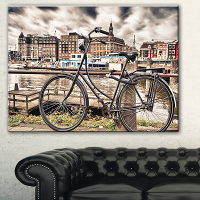 " Bike Over Bridge In Amsterdam "