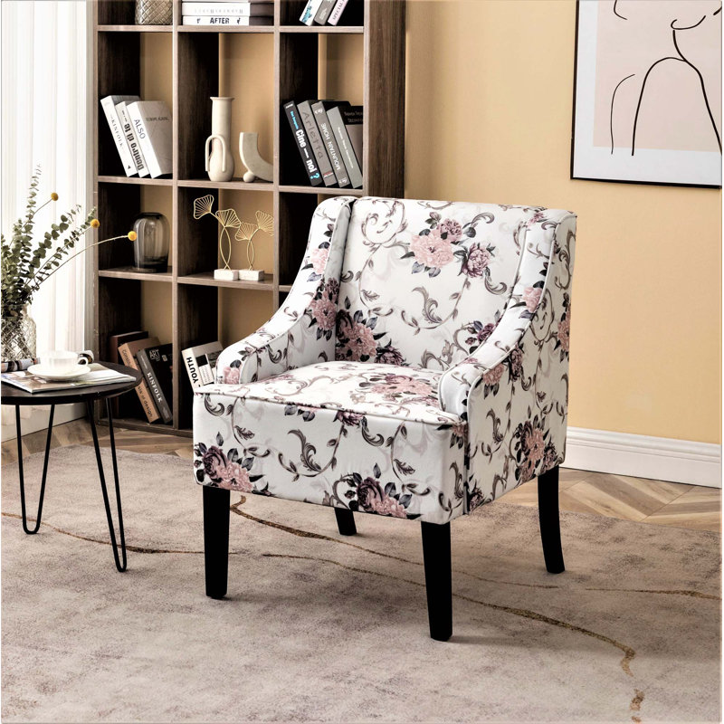 Chaise d'appoint rembourrée polyvalente avec structure en bois massif et rembourrage en mousse