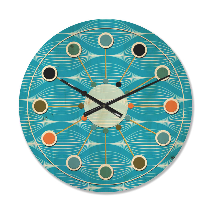 Horloge murale Mid-Century, Moyenne