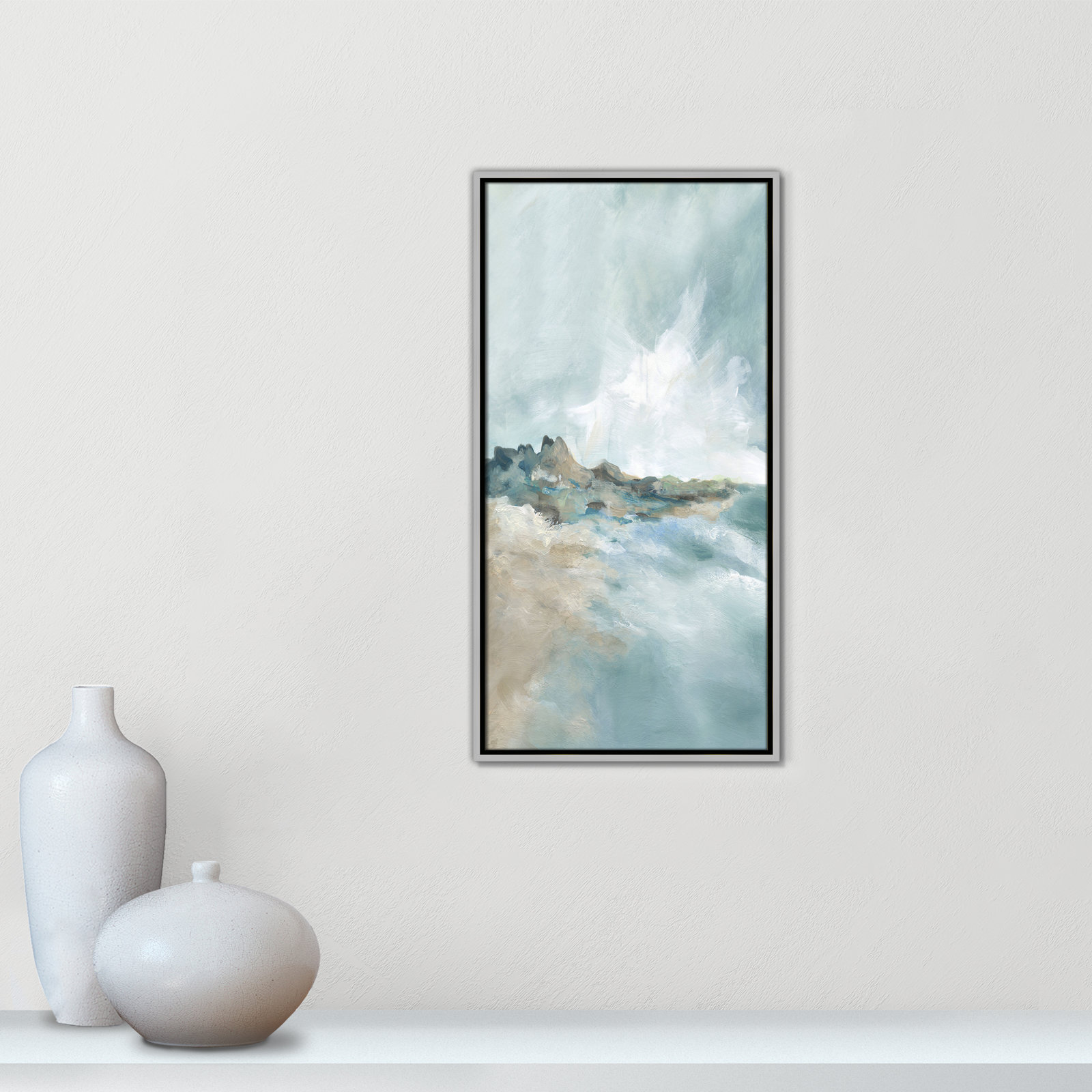 Sandpoint Print by Carol Robinson, 31.5" H x 16.5" W, Silver