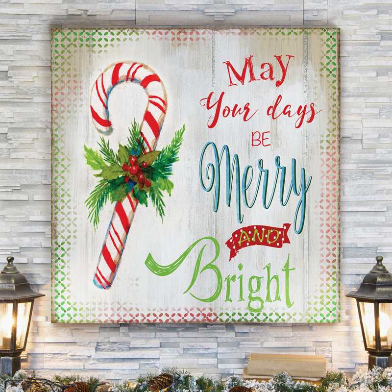 « merry fines », art textuel sur toile tendue, H 16 po x l 16 po x P 1 po
