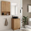 Ensemble de meuble-lavabo simple 20 po avec comptoir en céramique et armoire murale 24 po Bellmead-1201646954
