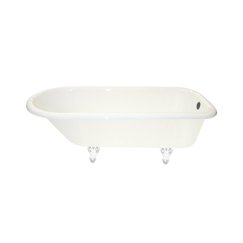 66" x 30" Clawfoot Soaking Bathtub, Oil Rubbed Bronze