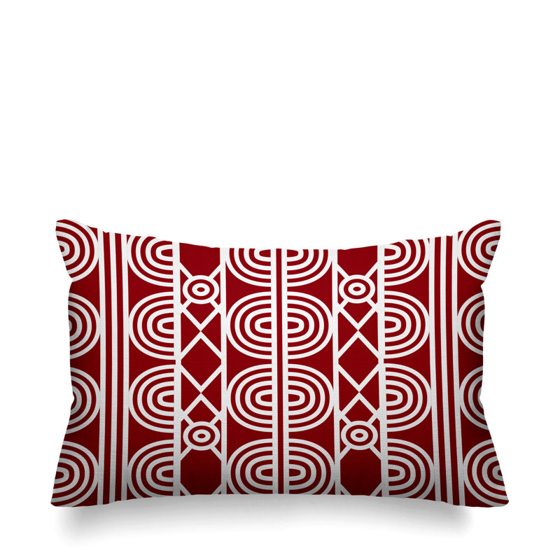 Housse et insert de coussin extérieur Isabis, Rouge