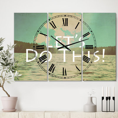 Horloge murale Lets Do This - Large Cottage