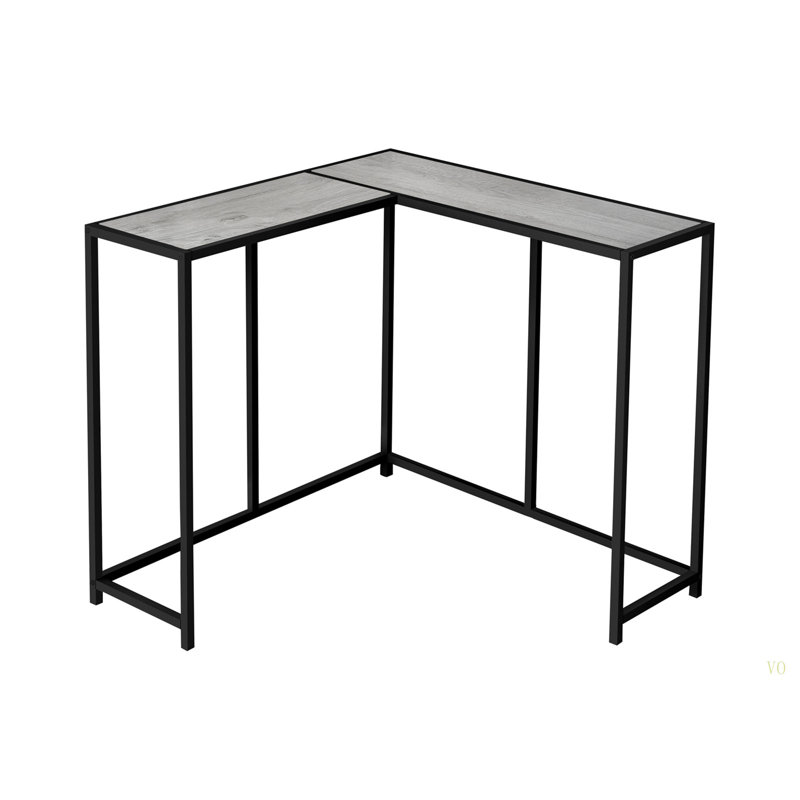 Table d'appoint, console, vestibule, étroit, d'angle, salon, chambre à coucher, stratifié, métal, contemporain, moderne