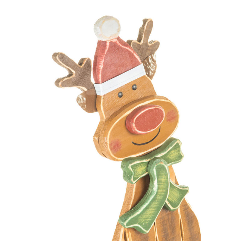 Brun fait à la main Rudolph